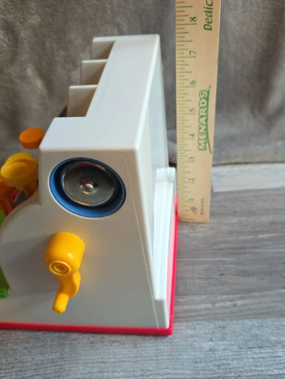 Vintage Fisher-Price Plastic Play Cash Register Toy.